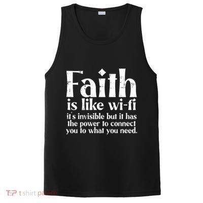 Faith Is Like Wifi God Jesus Religious Christian Men Women PosiCharge Competitor Tank