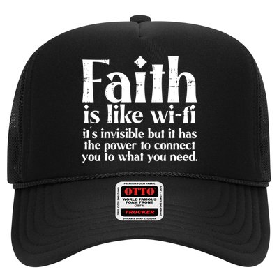 Faith Is Like Wifi God Jesus Religious Christian Men Women Trucker Hat