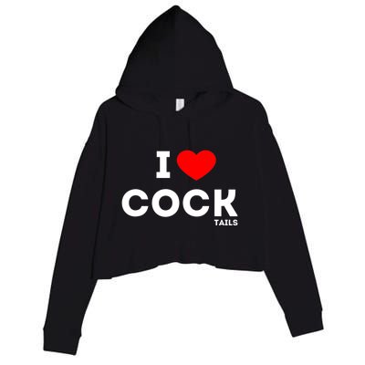 Funny I Love Cocktails Drinking Pun Gift Crop Fleece Hoodie