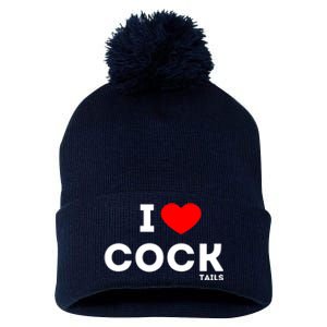 Funny I Love Cocktails Drinking Pun Gift Pom Pom 12in Knit Beanie