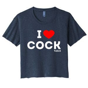 Funny I Love Cocktails Drinking Pun Gift Women's Crop Top Tee