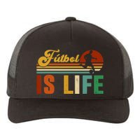 Futbol Is Life Soccer Funny Football Lover Vintage Yupoong Adult 5-Panel Trucker Hat