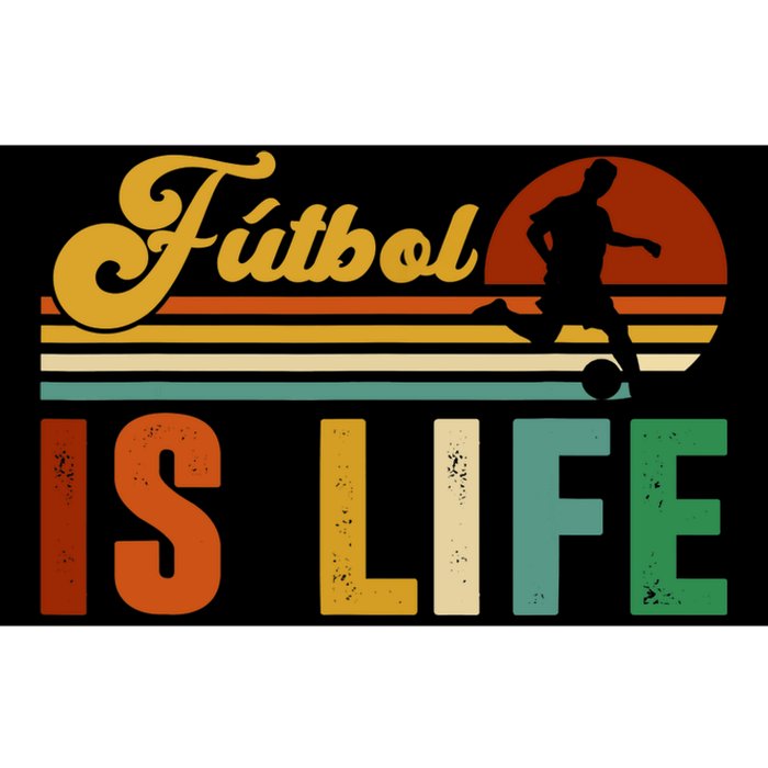 Futbol Is Life Soccer Funny Football Lover Vintage Bumper Sticker