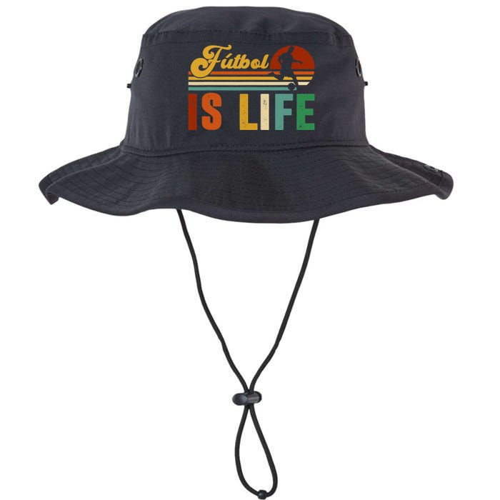 Futbol Is Life Soccer Funny Football Lover Vintage Legacy Cool Fit Booney Bucket Hat