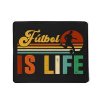 Futbol Is Life Soccer Funny Football Lover Vintage Mousepad