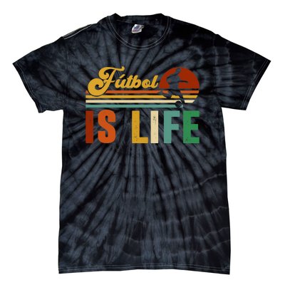 Futbol Is Life Soccer Funny Football Lover Vintage Tie-Dye T-Shirt