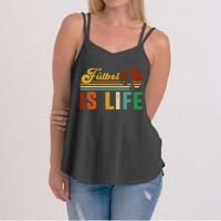 Futbol Is Life Soccer Funny Football Lover Vintage Women's Strappy Tank