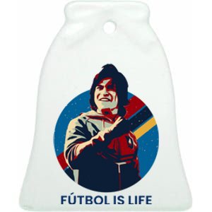 FUTBOL IS LIFE, Dani Rojas Fútbol Is Life Ceramic Bell Ornament