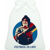 FUTBOL IS LIFE, Dani Rojas Fútbol Is Life Ceramic Bell Ornament