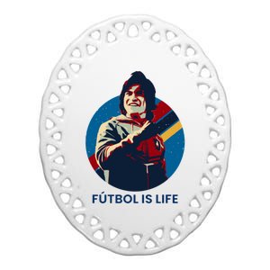 FUTBOL IS LIFE, Dani Rojas Fútbol Is Life Ceramic Oval Ornament