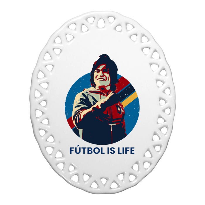 FUTBOL IS LIFE, Dani Rojas Fútbol Is Life Ceramic Oval Ornament