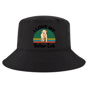 Funny I Love My Yellow Lab Labrador Retriever Mom Dad Lover Gift Cool Comfort Performance Bucket Hat