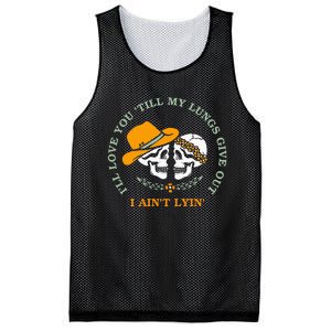 Funny Ill Love You Till My Lungs Give Out A Aint Lyin Mesh Reversible Basketball Jersey Tank