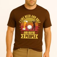 Funny I Like Beer And Golf And Maybe 3 People Cooling Performance Crew T-Shirt