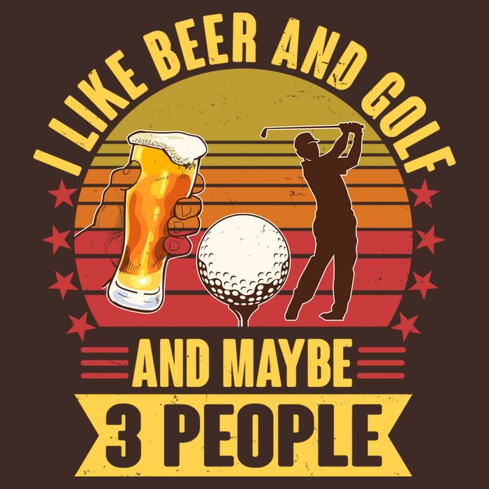Funny I Like Beer And Golf And Maybe 3 People Cooling Performance Long Sleeve Crew