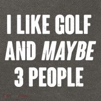 Funny I Like Golf And Maybe 3 People Cotton Canvas Backpack