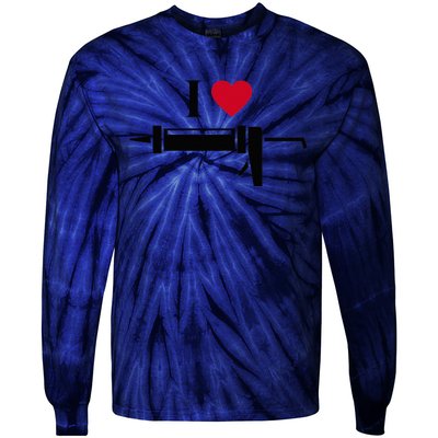 Funny I Love Caulk Handyman and Handy Woman Design  Tie-Dye Long Sleeve Shirt