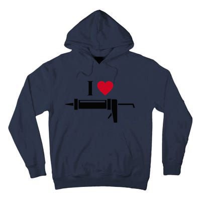 Funny I Love Caulk Handyman and Handy Woman Design  Tall Hoodie