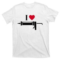 Funny I Love Caulk Handyman and Handy Woman Design  T-Shirt