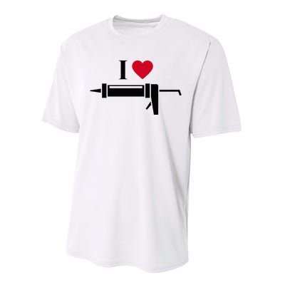 Funny I Love Caulk Handyman and Handy Woman Design  Performance Sprint T-Shirt