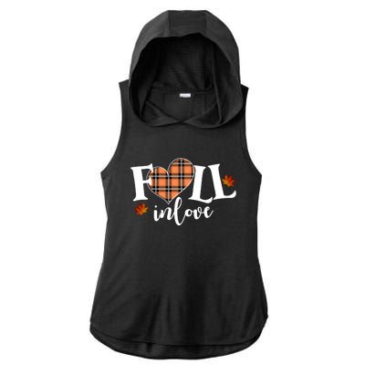 Fall In Love Cute Gift Ladies PosiCharge Tri-Blend Wicking Draft Hoodie Tank