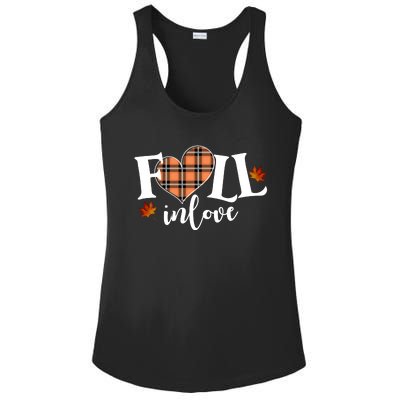 Fall In Love Cute Gift Ladies PosiCharge Competitor Racerback Tank