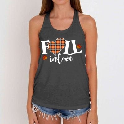 Fall In Love Cute Gift Women's Knotted Racerback Tank