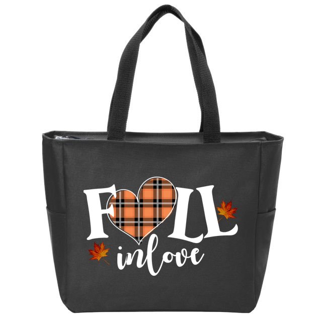 Fall In Love Cute Gift Zip Tote Bag