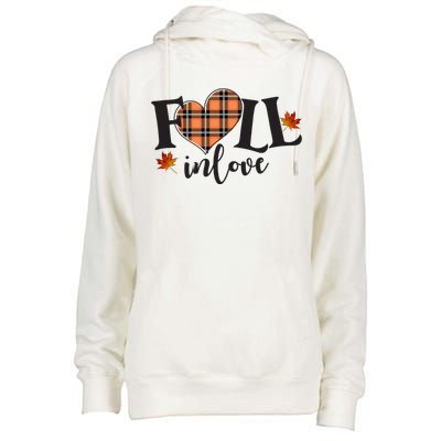 Fall In Love Cute Gift Womens Funnel Neck Pullover Hood