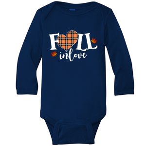 Fall In Love Cute Gift Baby Long Sleeve Bodysuit