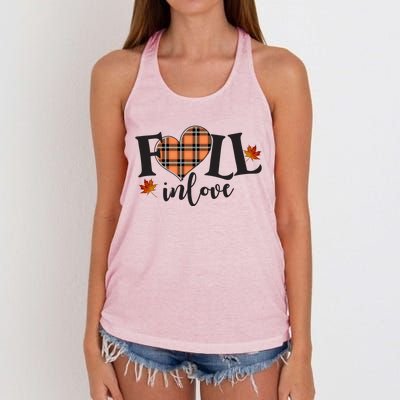 Fall In Love Cute Gift Women's Knotted Racerback Tank