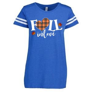 Fall In Love Cute Gift Enza Ladies Jersey Football T-Shirt