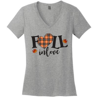 Fall In Love Cute Gift Women's V-Neck T-Shirt