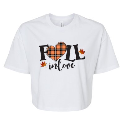 Fall In Love Cute Gift Bella+Canvas Jersey Crop Tee