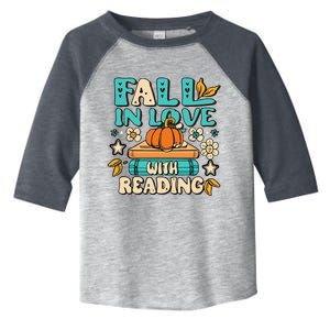 Fall In Love With Reading Book Autumn Pumpkins And Teachers Toddler Fine Jersey T-Shirt