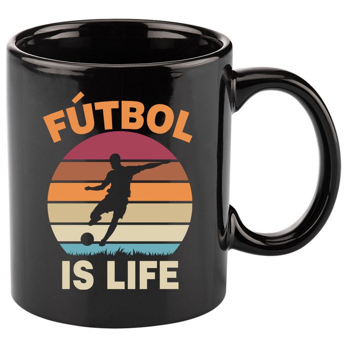 Futbol Is Life 11oz C Handle Ceramic Mug