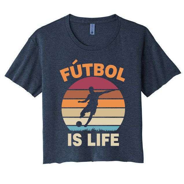 Futbol Is Life Crop Top