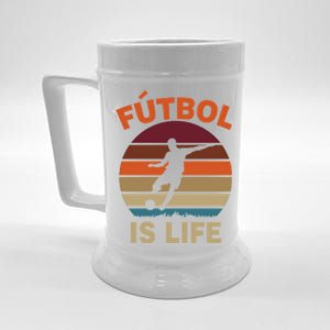 Futbol Is Life Beer Stein