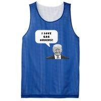 Funny I Love Gag Orders Trump Quote Design Gift Mesh Reversible Basketball Jersey Tank