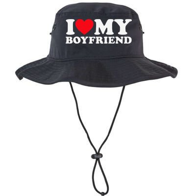 Funny I Love My Boyfriend Heart My Boyfriend Bf Bucket Hat