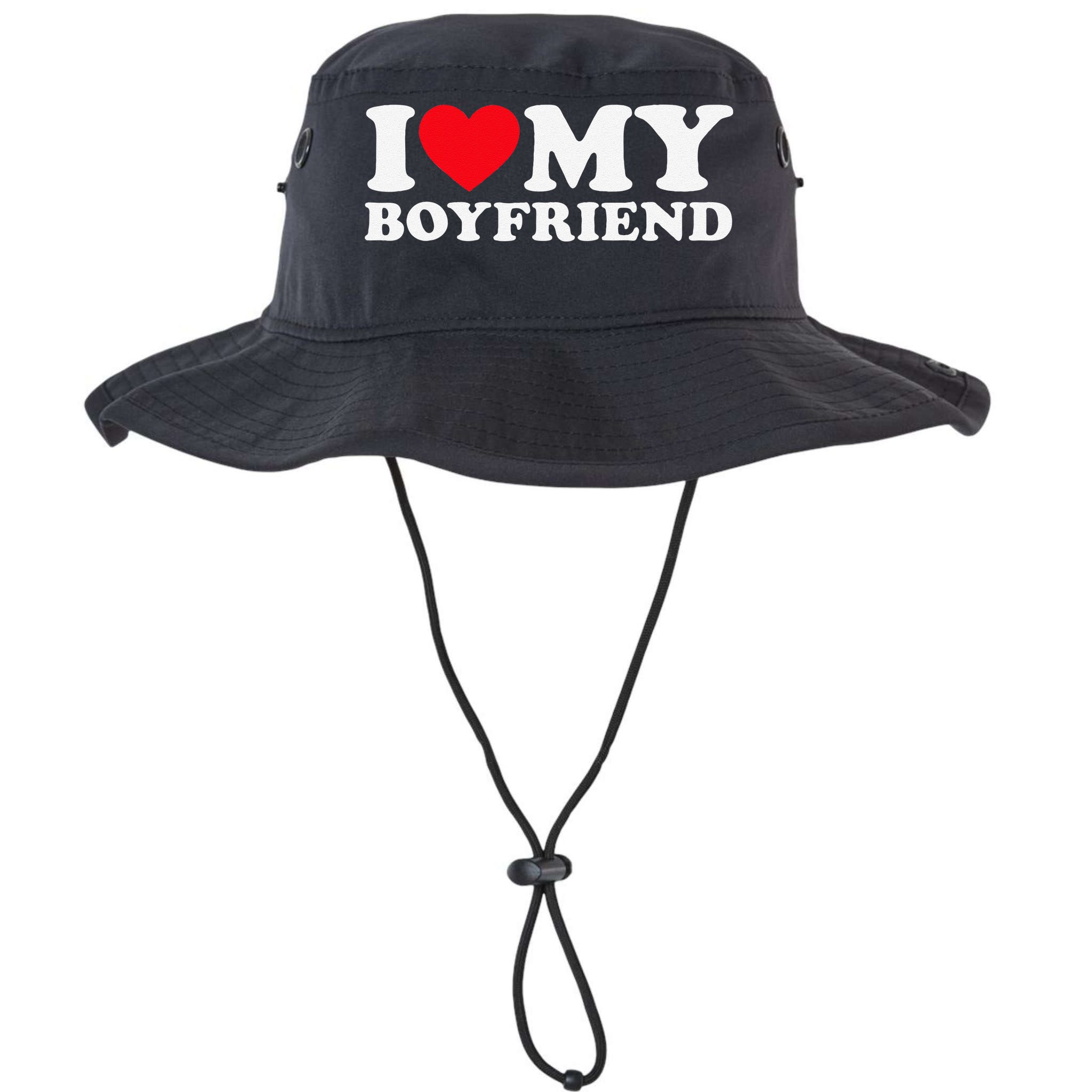 Funny I Love My Boyfriend Heart My Boyfriend Bf Bucket Hat