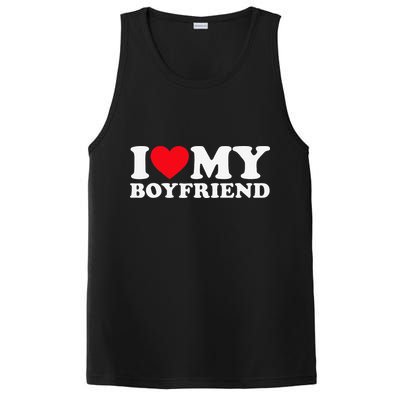 Funny I Love My Boyfriend Heart My Boyfriend Bf PosiCharge Competitor Tank