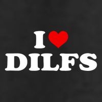 Funny I Love DILFs I Heart DILFs Red Heart Cool Adult Drive Performance Visor