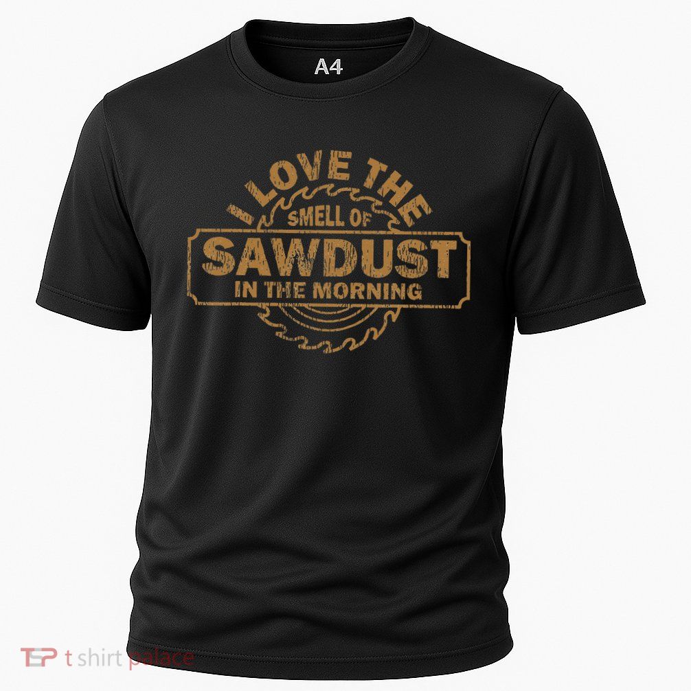 Funny I Love The Smell Of Sawdust In The Morning Carpenter Performance Shirt