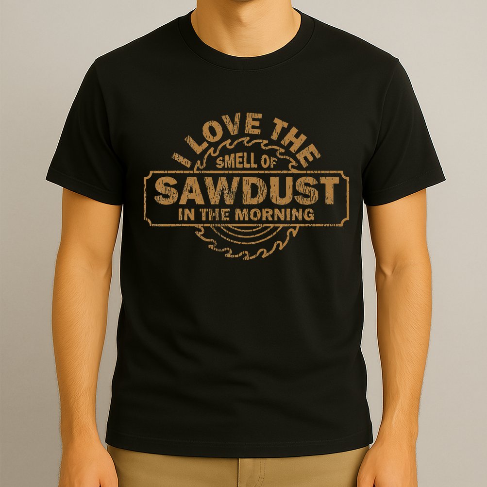 Funny I Love The Smell Of Sawdust In The Morning Carpenter T-Shirt