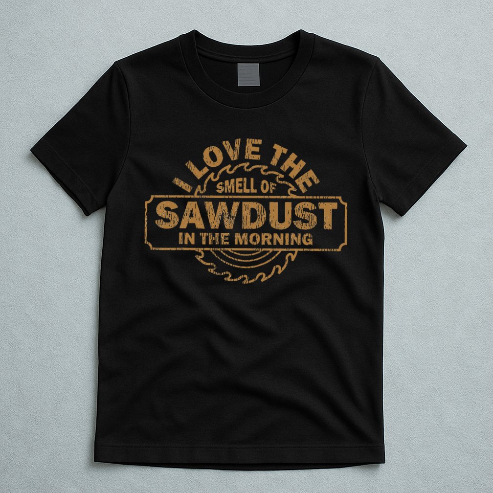 Funny I Love The Smell Of Sawdust In The Morning Carpenter T-Shirt