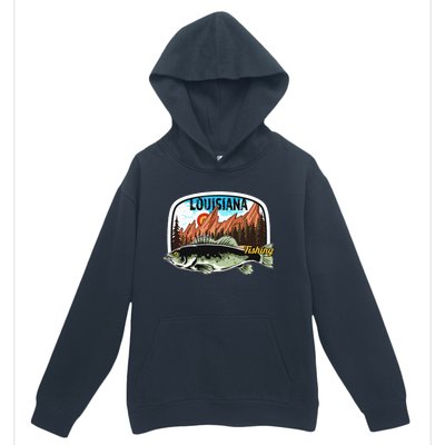 Fishing In Louisiana Retro Nature Louisiana Fishing Urban Pullover Hoodie