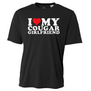 Funny I Love My Cougar Girlfriend I Heart My Cougar Girlfriend Gf Cooling Performance Crew T-Shirt