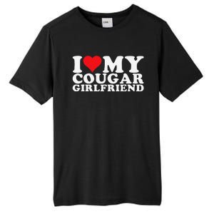 Funny I Love My Cougar Girlfriend I Heart My Cougar Girlfriend Gf Tall Fusion ChromaSoft Performance T-Shirt