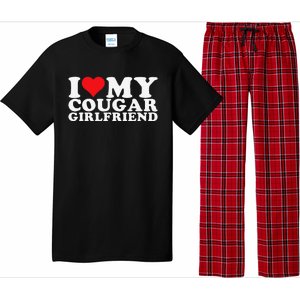 Funny I Love My Cougar Girlfriend I Heart My Cougar Girlfriend Gf Pajama Set